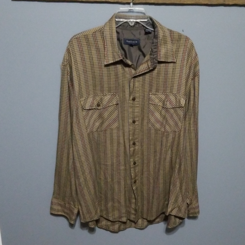 Van Heusen button down lined dress shirt size XL